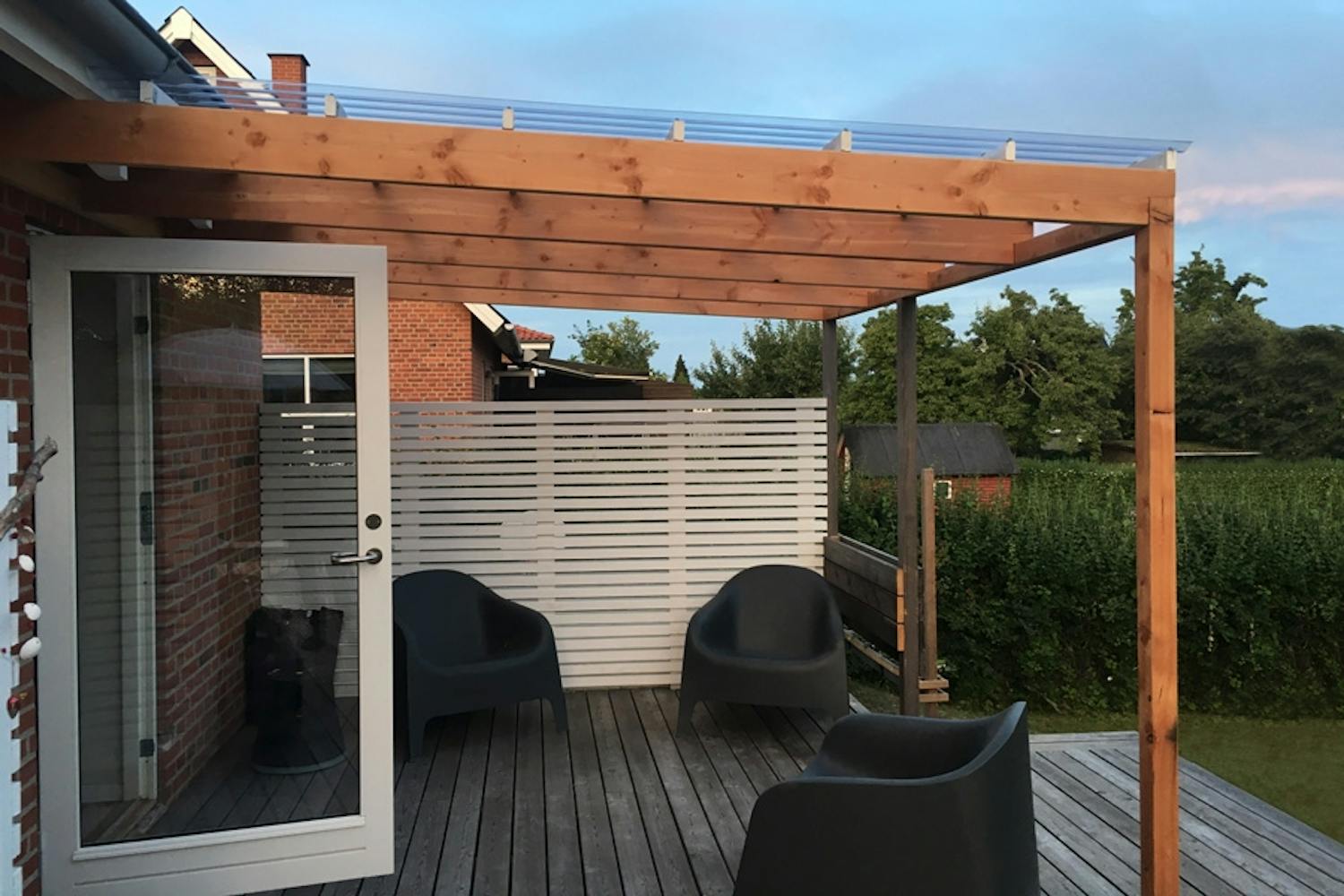 Katettu terassi viikonlopussa Katettu terassi viikonlopussa